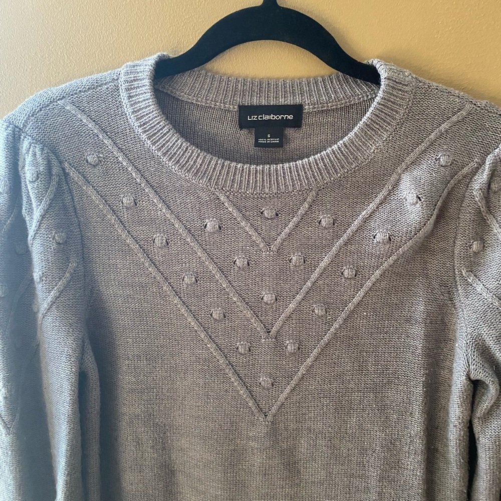 Simple Gray Liz Claiborne sweater